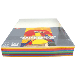 Carton colorat asortat A3 160g 10 culori 250 coli