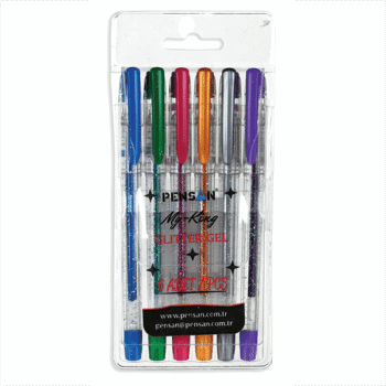 Pix Pensan My King Glitter 6 culori set