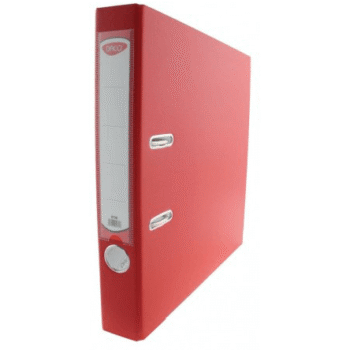 Biblioraft plastifiat ingust rosu