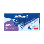 Patroane lungi cerneala 4001 Pelikan albastru royal, 5buc