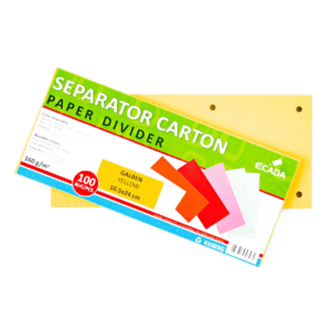 Separatoare carton 240 x 105mm - galben