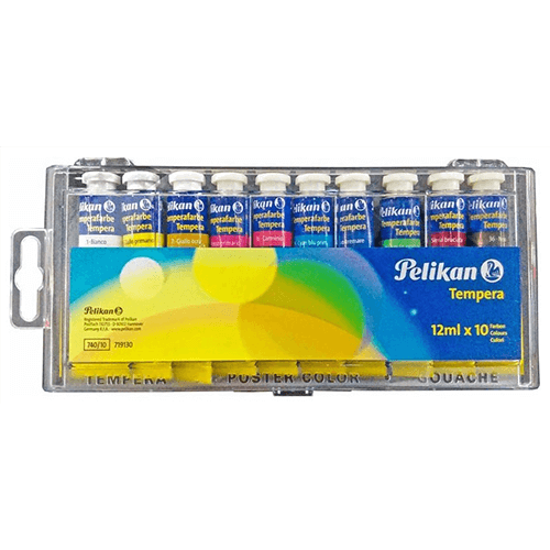 Culori tempera Pelikan 10 culori Culori tempera Pelikan 10 culori