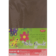 Hartie gumata Uni Daco 10 coli - Maro ciocolata