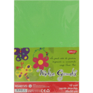 Hartie gumata Uni Daco 10 coli - Verde deschis