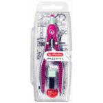 Compas cu setare rapida Herlitz My Pen - roz turcoaz
