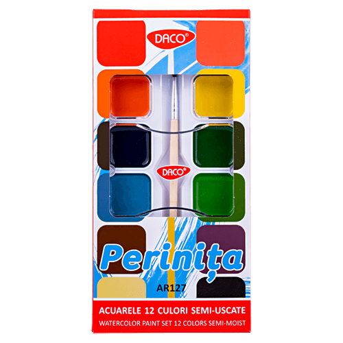 Acuarele pastile Perinita Daco 12 culori