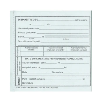 Dispozitie plata autocopiativa
