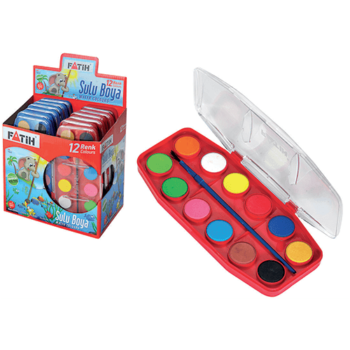 Acuarele pastile Fatih 12 culori