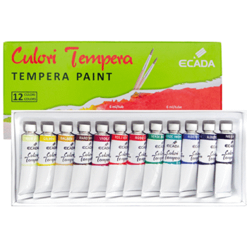 Culori tempera Ecada 12 culori