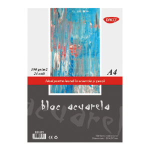 Bloc desen acuarela A4