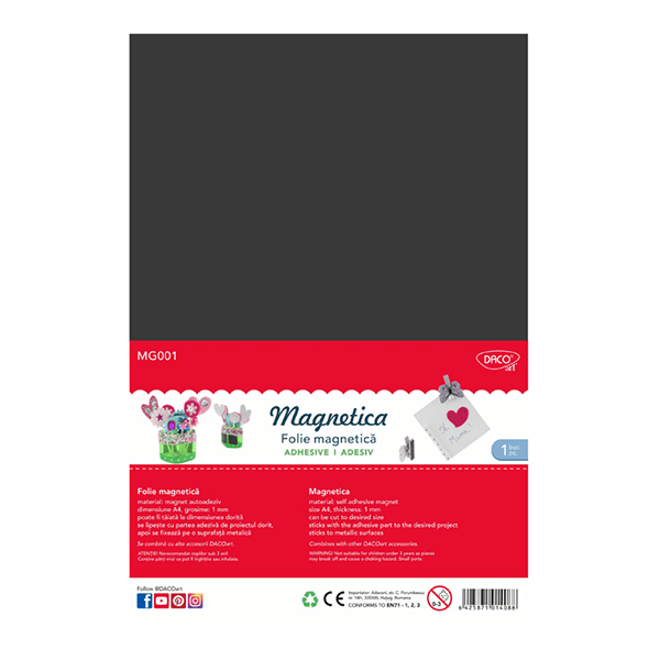 Folie magnetica autoadeziva A4 Memolel