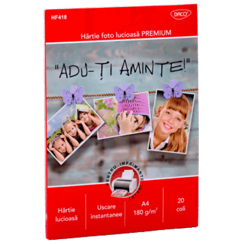 Hartie foto lucioasa Daco A4 180g 20 coli