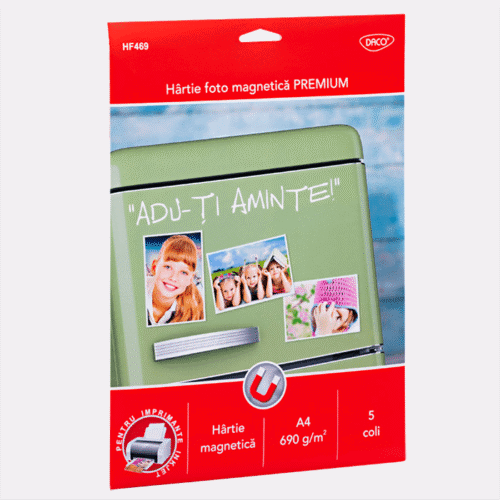 Hartie foto magnetica Daco A4 690g 5 coli