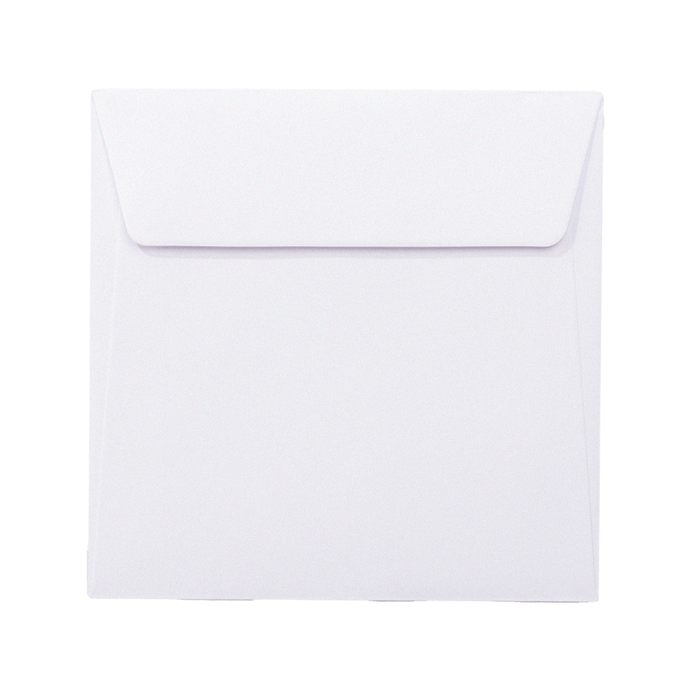 Plic colorat patrat 14x14 120g mp - alb 25buc Plic alb patrat 14x14