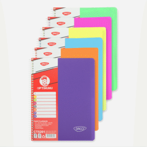 Caiet spira coperta plastic A4 240 file 8 subiecte Daco