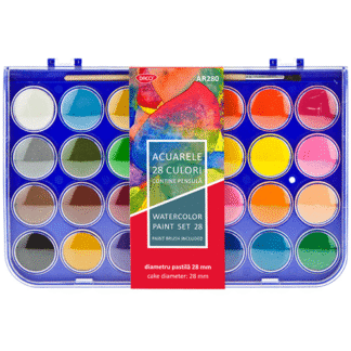Acuarele pastile Daco 28 culori 28mm