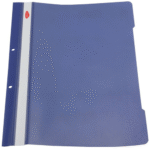 Dosar plastic cu sina metalica A4 - Albastru deschis Cotor lat  cu eticheta si perforatii pentru indosariere in biliorafturi. Dosare pvc in diferite culori. 