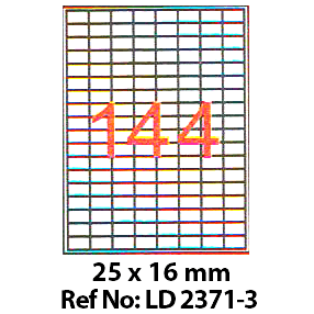 Etichete autoadezive 144/A4 25 x 16 mm