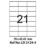 Etichete autoadezive 21 A4 70 x 42,43 mm