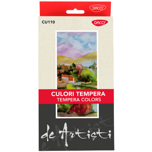 Culori tempera 10 culori Artist Daco 22ml