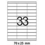 Etichete autoadezive 33 A4 70x25 mm