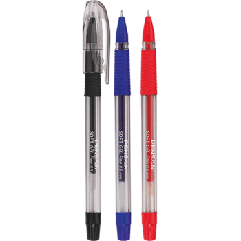 Pix gel Softgel Pensan 0.5mm - albastru, negru, rosu