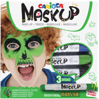 Culori piele si fata Carioca Mask Up 3 culori - Monster
