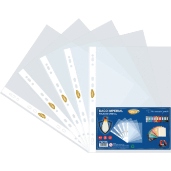 Folie protectie documente cristal A4 Daco Imperial 115 microni 50 buc