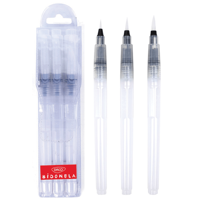 Pensule cu rezervor varf rotund 3 buc Pensule cu rezervor varf rotund 3 buc