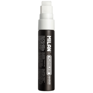 Marker pentru sticla Fluoglass Jumbo Milan - Alb