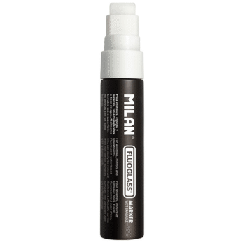 Marker pentru sticla Fluoglass Jumbo Milan - Alb