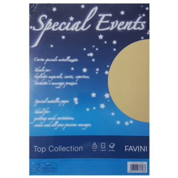 Carton metalizat A4 120g 20 coli Favini - auriu