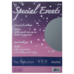 Carton metalizat A4 250g 10 coli Favini - argintiu