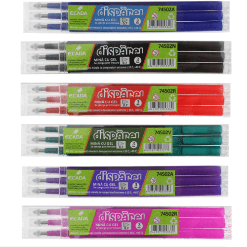 Mina pix Disparel - albastra, neagra, rosie, verde