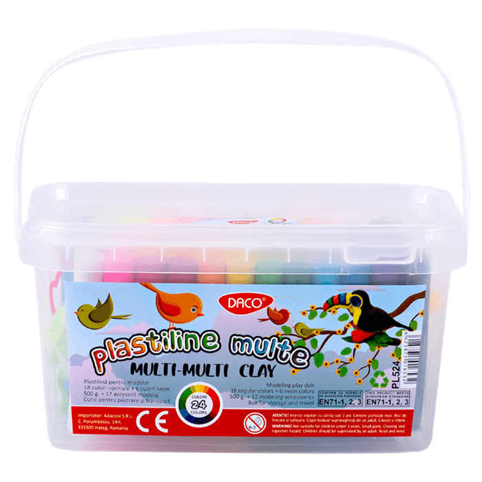 Plastilina cutie Daco PL524 Plastilina cutie Daco PL524