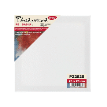 Panza pictura pe sasiu Daco 380g 25x25 cm