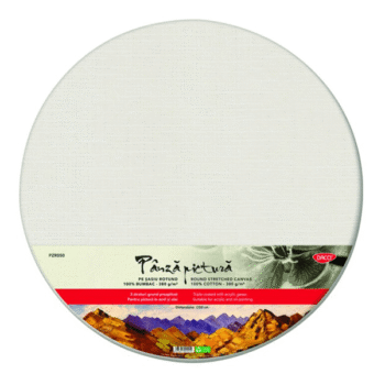 Panza pictura pe sasiu rotund Daco 380g 50 cm