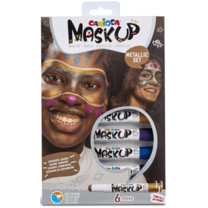 Culori piele si fata Carioca Mask Up 6 culori - Metalizate