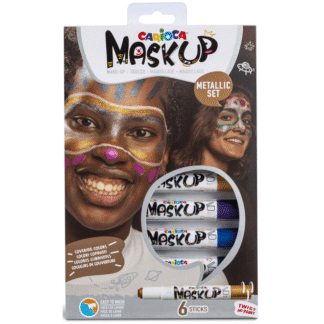 Culori piele si fata Carioca Mask Up 6 culori - Metalizate