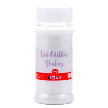Pudra glitter Monosararita glitter - Alb