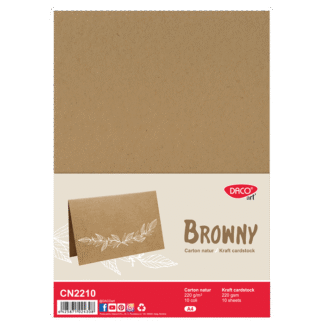 Carton natur Browny DacoArt 10 coli