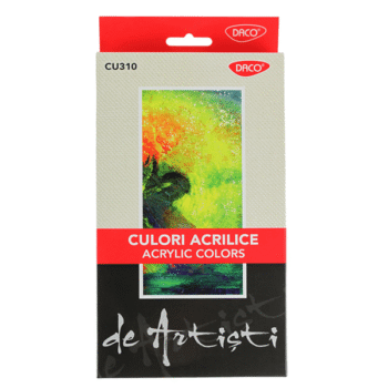 Culori acrilice 10 culori Artist Daco 22ml