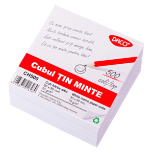 Cub hartie 9x9 cm 500 coli Daco