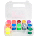 Culori borcan Duela Daco 6 culori metalizate + 6 culori neon - imagine 2