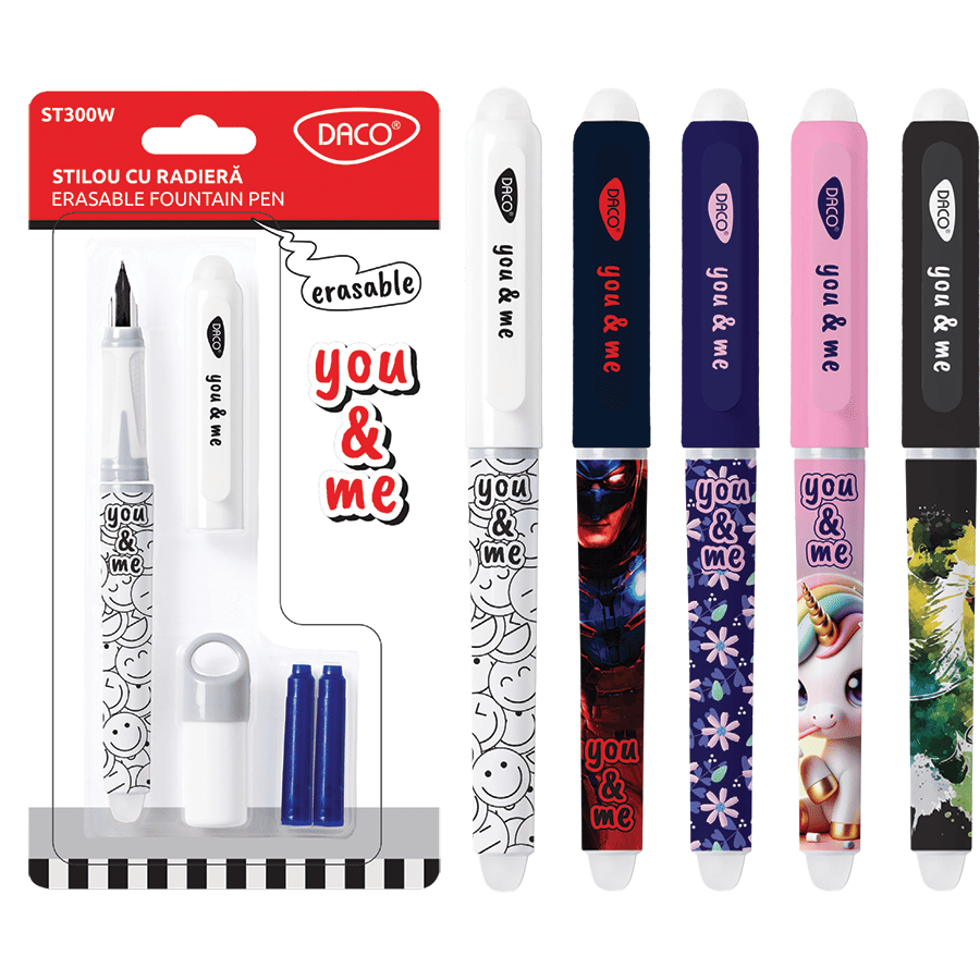 Stilou cu radiera Daco You&Me Stilou cu radiera Daco You&Me - imagine 1