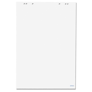 Hartie flipchart Herlitz 68x99 cm 5 seturi x 20 file - veline