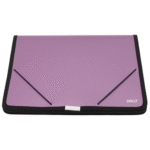 Mapa plastic cu burduf textil Daco - Mov