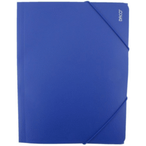 Mapa plastic cu elastic A4 Daco - Albastra