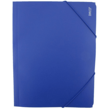 Mapa plastic cu elastic A4 Daco - Albastra