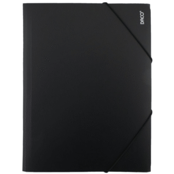 Mapa plastic cu elastic A4 Daco - Neagra